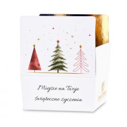 Czekoladki na Boże Narodzenie Christmas Mini Ballotin White no.2 z Twoimi życzeniami - MountBlanc - 2
