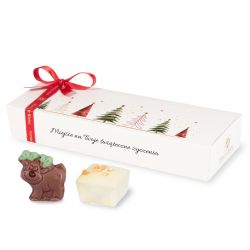 Czekoladki na Gwiazdkę Christmas Mini Ballotin White no.5 z Twoimi życzeniami - MountBlanc - 1