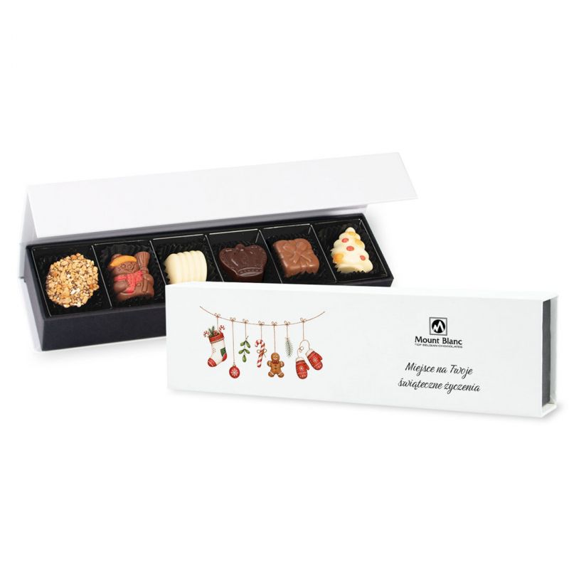 Prezent na Boże Narodzenie Chocolate Box Long Mini z Twoimi życzeniami - MountBlanc - 1