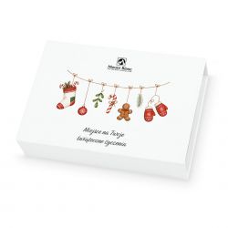 Pralinki bożonarodzeniowe Chocolate Box White Mini z Twoimi życzeniami - MountBlanc - 3