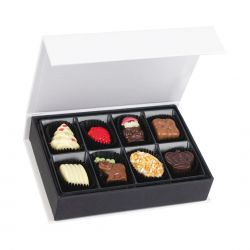 Pralinki bożonarodzeniowe Chocolate Box White Mini z Twoimi życzeniami - MountBlanc - 4