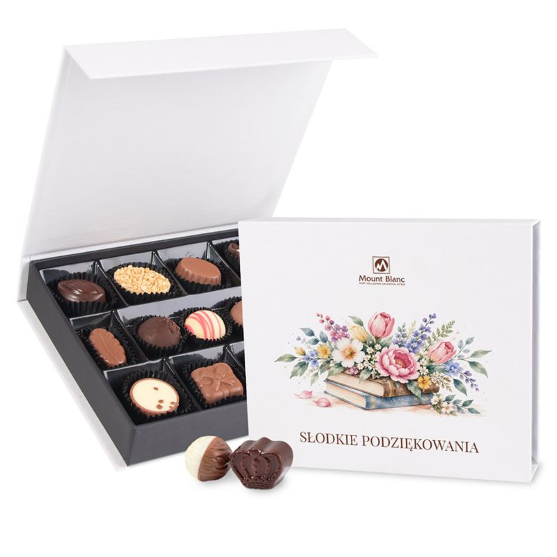 Czekoladki w Dniu Nauczyciela Chocolate Box White Medium - MountBlanc - 1
